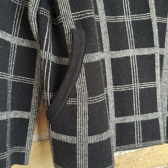 Anthropologie Moth Plaid Black and White Blazer - Picture 3 of 8